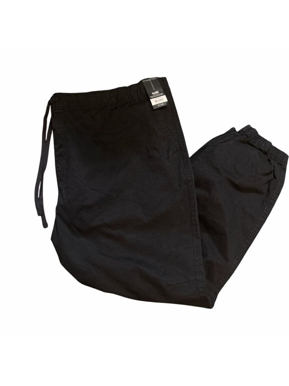 No Boundaries Men Black Twill Jogger Pants Size 3XL NWT